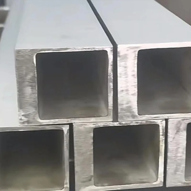 Tuyau extrudé carré en acier inoxydable